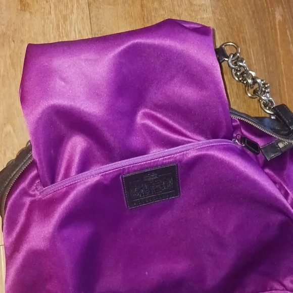 Coach Limited Edition Coach Sophia Black Leather Gunmetal Studs Bag MSRP $795 - Picture 16 of 16